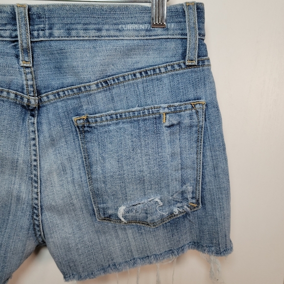 Current/Elliott Unisex Button-Fly Denim Shorts Women's 26 / Men's 29 - Picture 7 of 9
